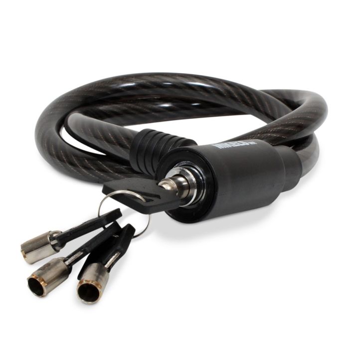 CABLE CANDADO FLEXIBLE CON LLAVES (90 CMS)
