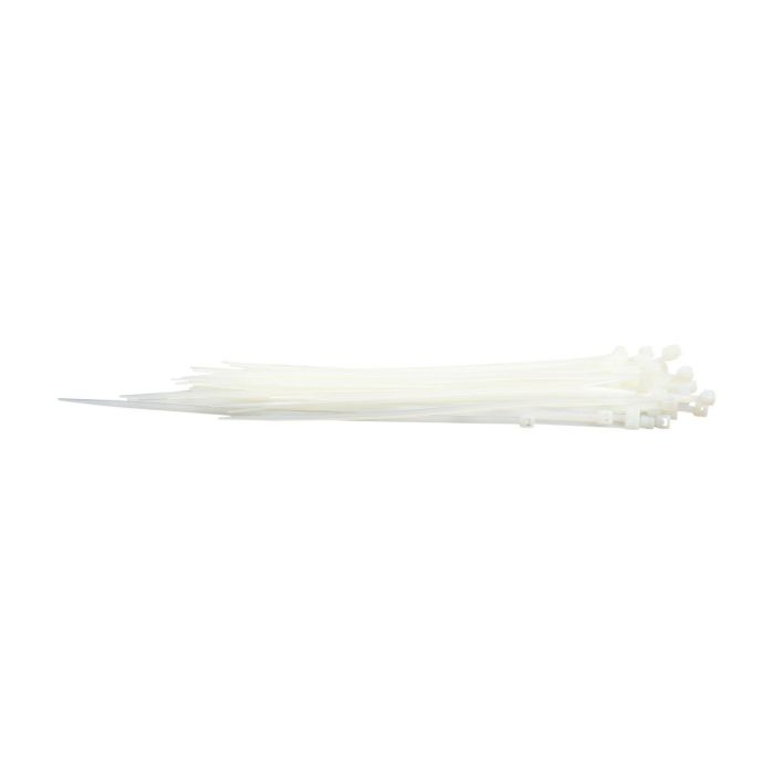 Cinchos de plástico 2.5x150 mm, 100 pzas, Blanco