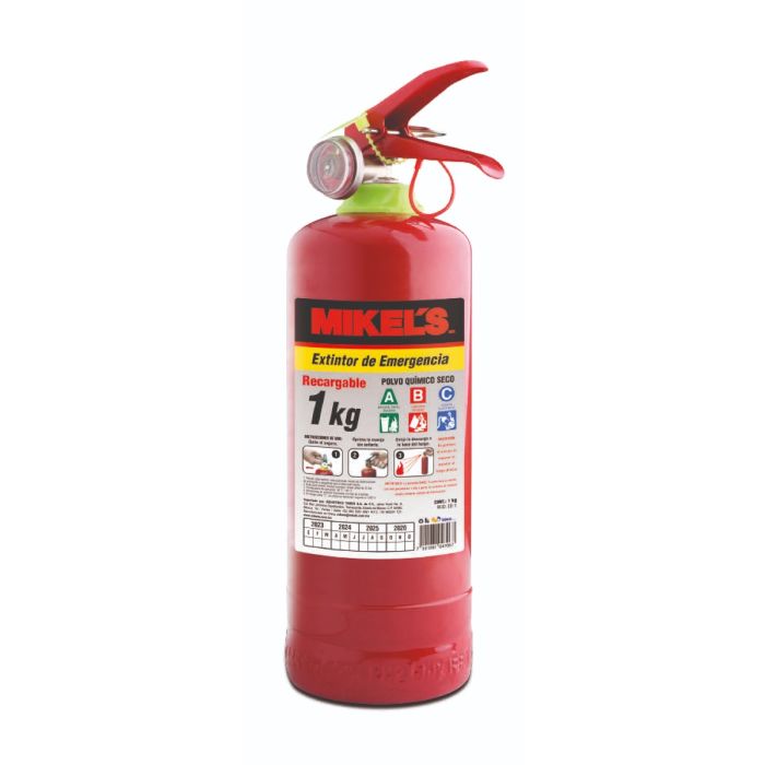 EXTINTOR DE EMERGENCIA RECARGABLE (1 KG)
