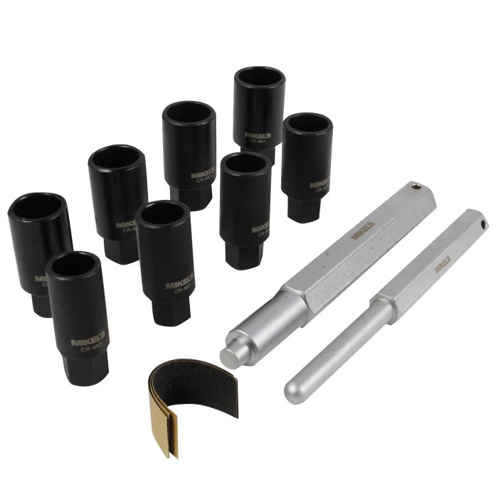 Kit dados extractores para birlos y tuercas de seguridad (10 pzas)
