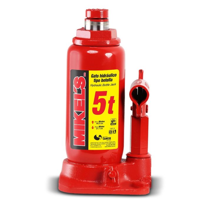 [GH-5] GH-5 GATO HIDRAULICO DE BOTELLA CON TORNILLO DE EXTENSION 5T 